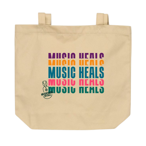 Music Heals tote bag